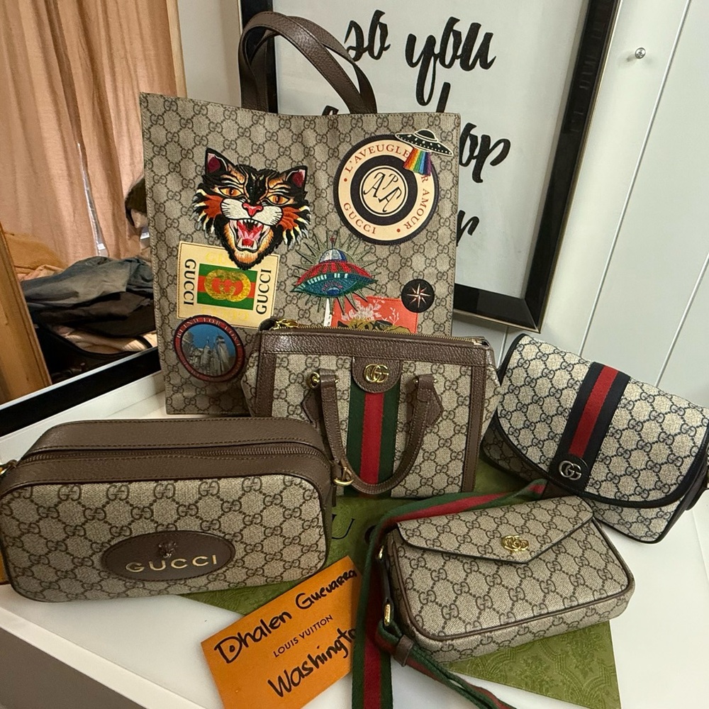 Gucci Beige and Brown Tote and Crossbody Set - Picture 2 of 2